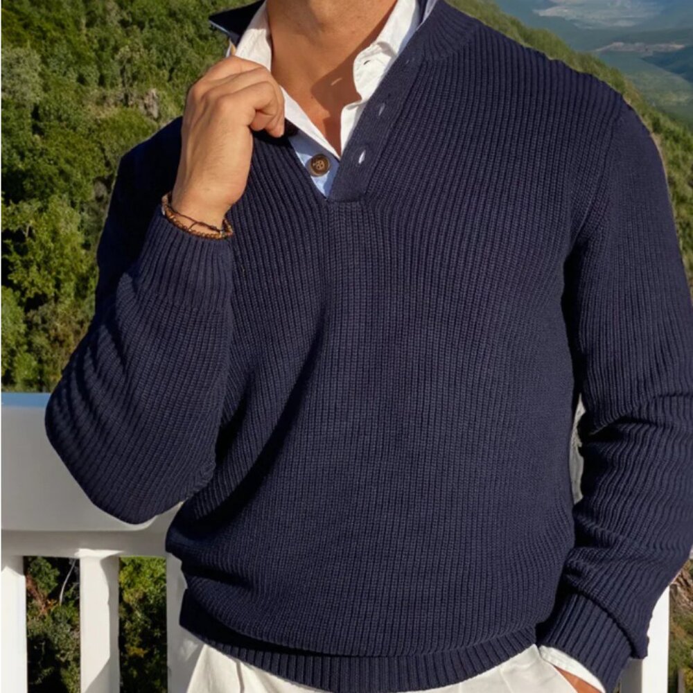Collars & Co NWT Kennebunkport Cotton Button Sweater Small